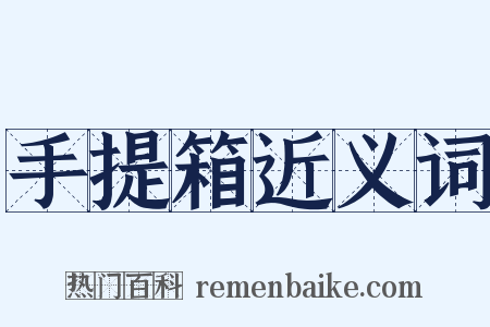 手提箱近义词是什么意思的图片